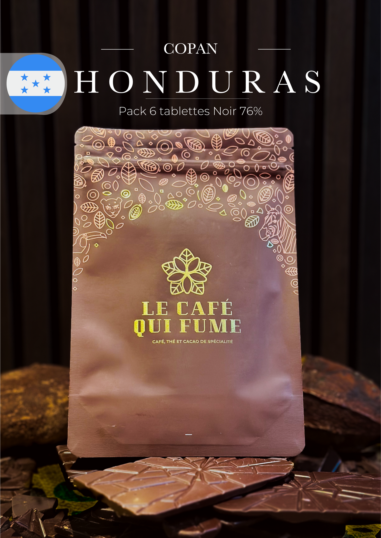 Tablette Noir 76% Honduras Copan