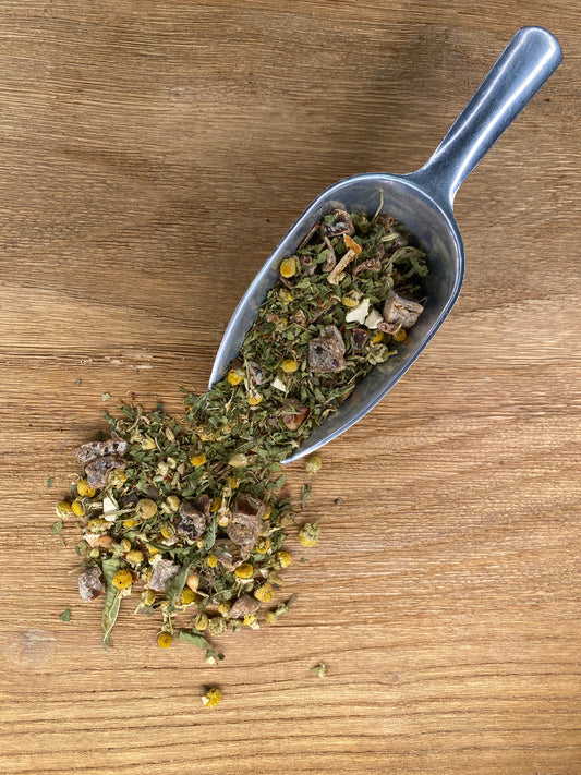 Pelle tisane camomille verveine vrac