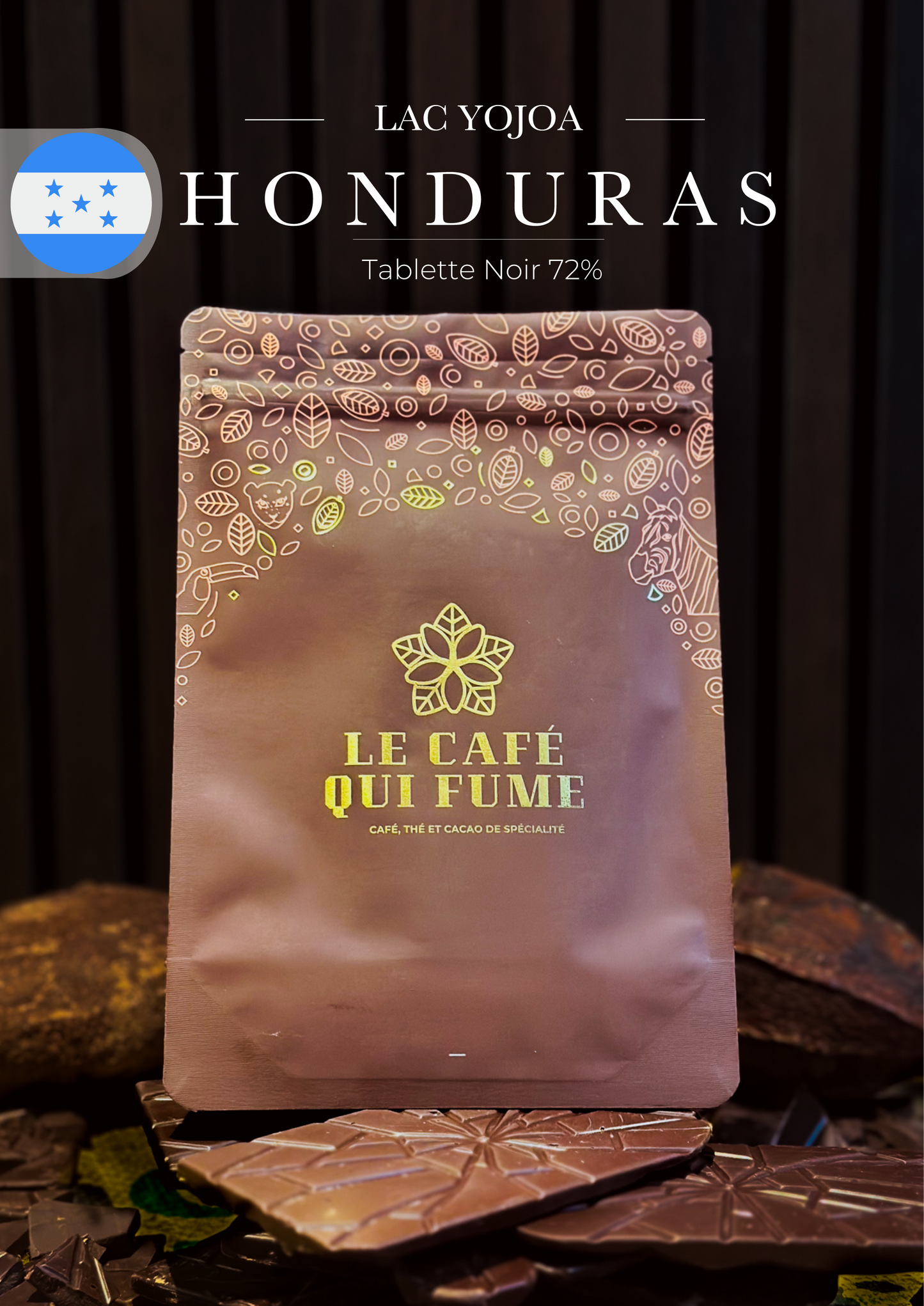 Tablette Noir 72% Honduras Lac Yojoa