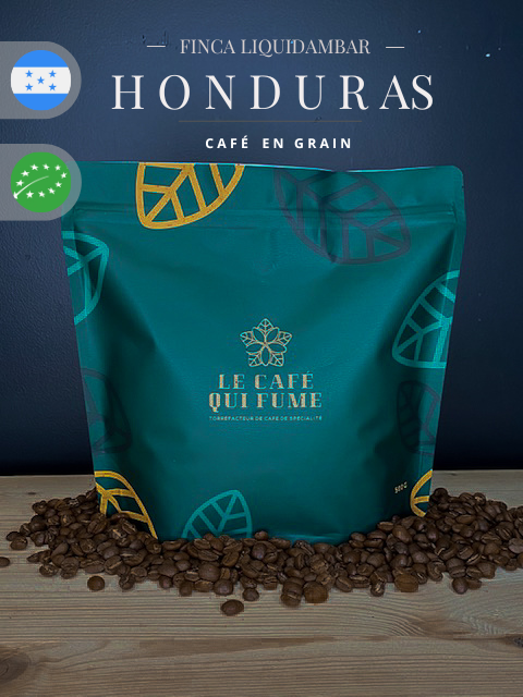 Café en grain du Honduras Finca Liquidambar Bio – Le café qui fume