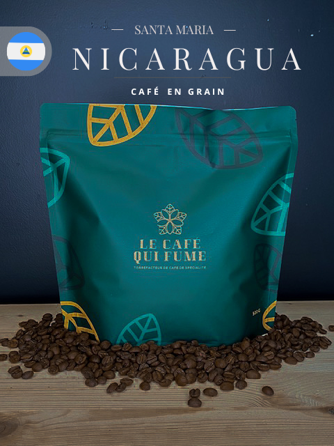 Café en grain du Nicaragua – Le café qui fume