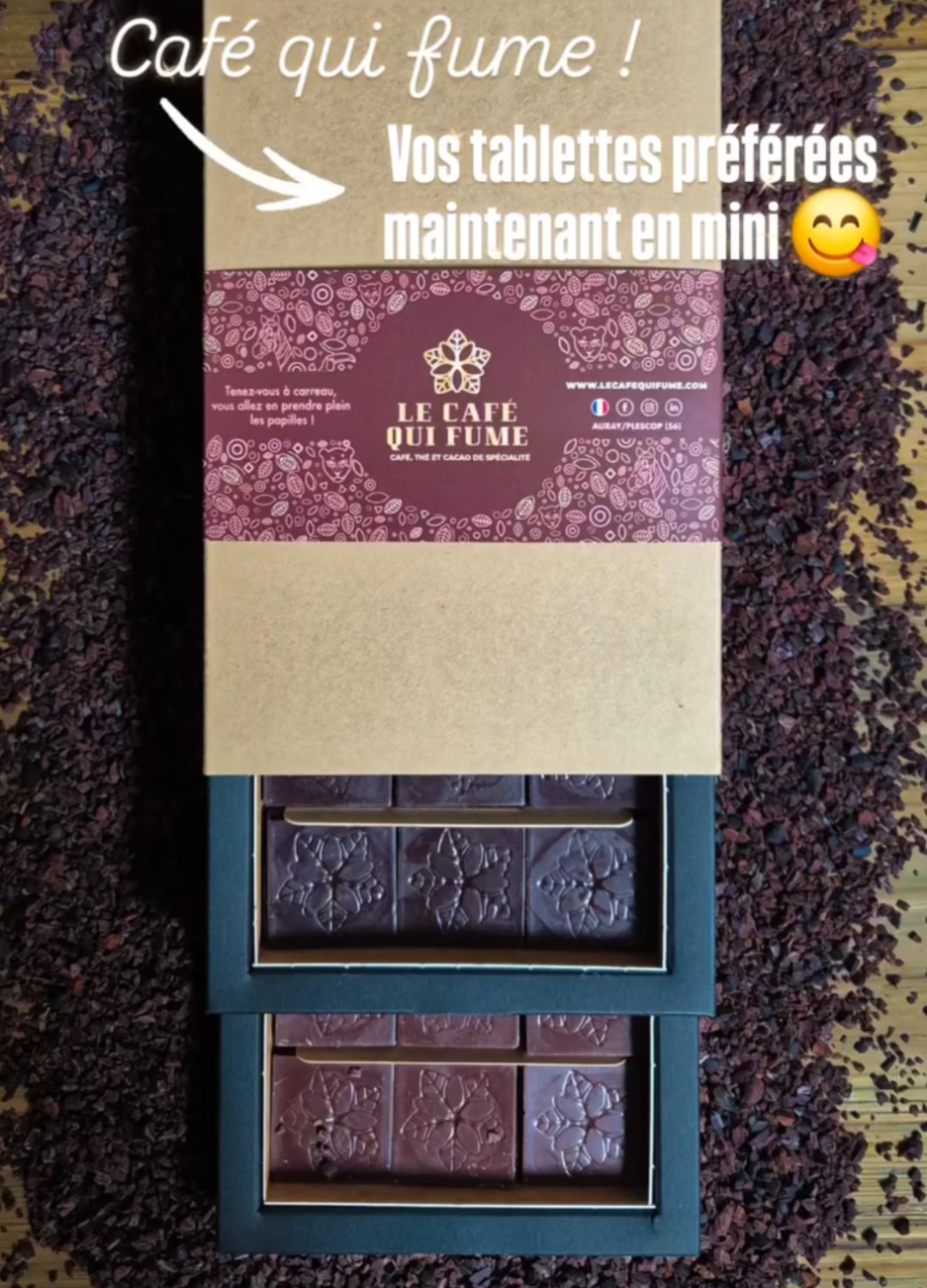 coffret dégustation mini-tablettes de chocolat