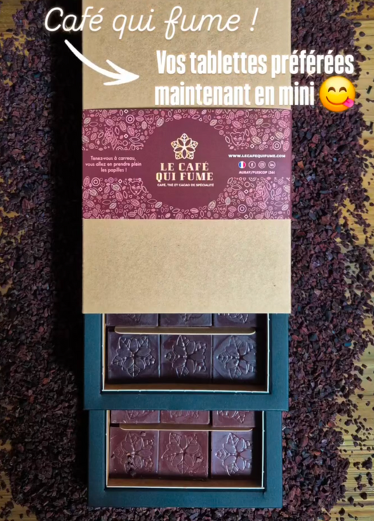 coffret dégustation mini-tablettes de chocolat