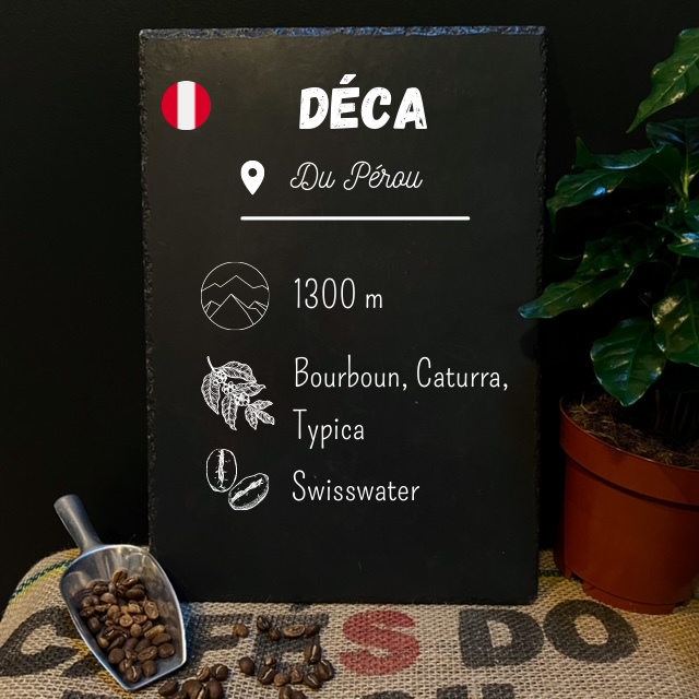 Café en grain décaféiné du Pérou - Le café qui fume